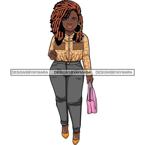 Afro Lola Classy Fashion Lady Glamour Businesswoman .SVG Cutting Files For Silhouette Cricut and More!
