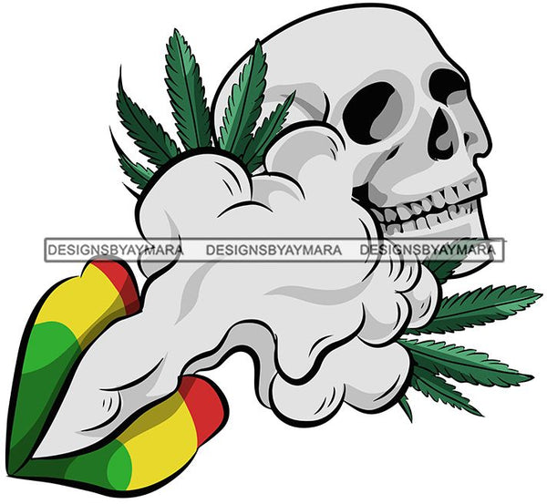 Marijuana Pot Head Rasta 420 Cannabis Weed Leaf Grass Joint Blunt Stoned High Life SVG Cutting Files