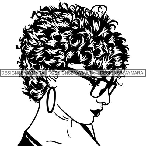 Afro Lady Black Goddess Melanin Dark Latina Morena SVG Files For Cutting and More!