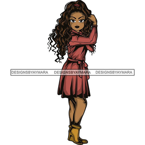 Afro Strong Classy Lola Flexing Believe in Yourself .SVG Cutting Files For Silhouette and Cricut and More!