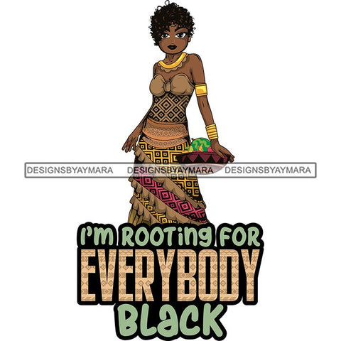 Afro Lola Black History Month Quotes .SVG Clipart Vector Cutting Files For Circuit Silhouette Cricut and More!