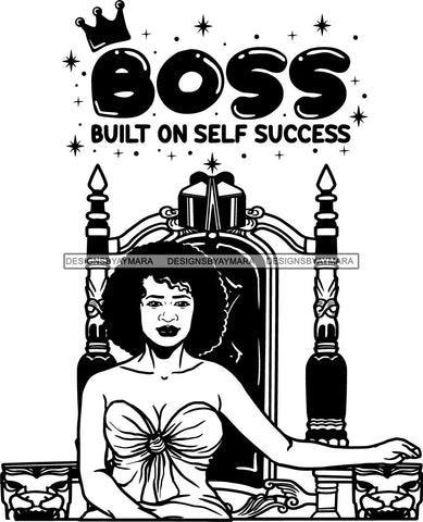 Afro Queen Goddess Melanin Nubian Glamour .SVG Cutting Files For Silhouette and Cricut