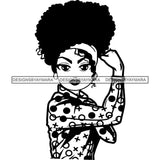 Afro Strong Classy Lola Flexing Believe in Yourself .SVG Cutting Files For Silhouette and Cricut and More!