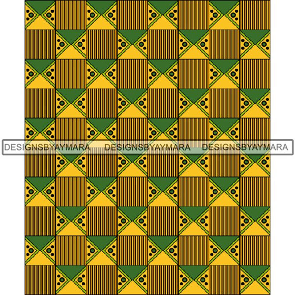 Kente African Pattern African American Culture PNG Print Files Not For Cutting