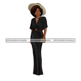 Classy Afro Lady Fashion African American Woman PNG JPG Clipart