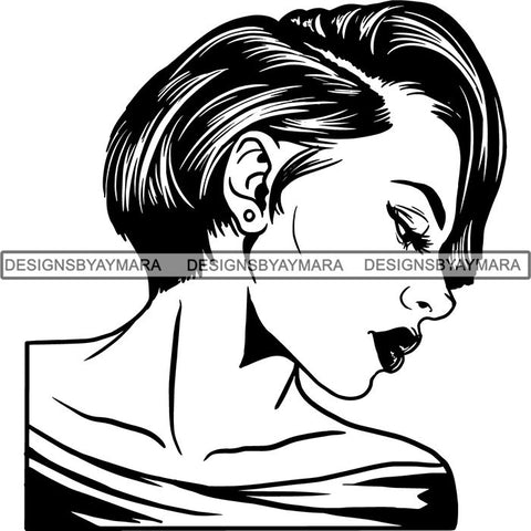 Afro Latina Woman SVG Cutting Files For Silhouette Cricut and More