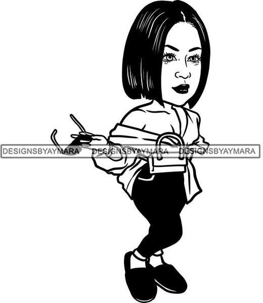 Fashion Girl Afro Woman Melanin Popping Ebony Queen .SVG Cutting Files