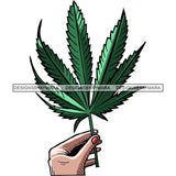 Weed Leaf Dope Cannabis Medical Marijuana Joint Blunt High Life SVG Cutting Files