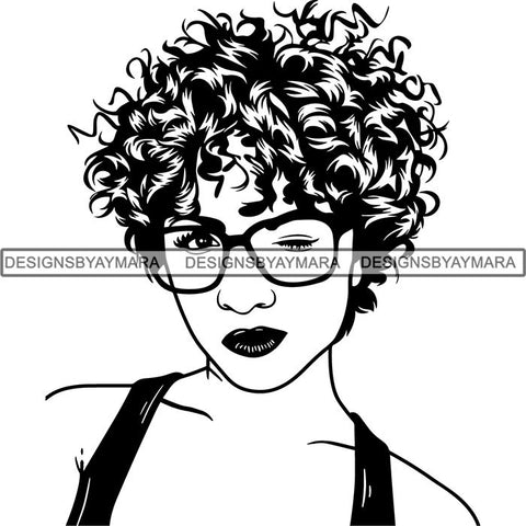 Afro Lady Black Goddess Melanin Dark Latina Morena SVG Files For Cutting and More!