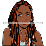 Afro Woman Braids Dreadlocks Sister-Locks Dreads Locks Hairstyle .SVG Cut Files For Silhouette and Cricut