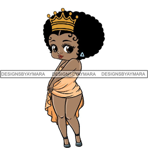 Afro Sexy Queen Betty SVG Cutting Files For Cricut and Silhouette