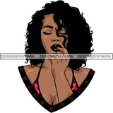 Afro Latin Woman SVG Curly Hairstyle Cutting Files For Silhouette Cricut and More