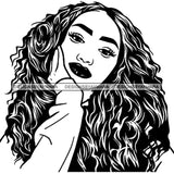Afro Lady Black Goddess Melanin Dark Latina Morena SVG Files For Cutting and More!