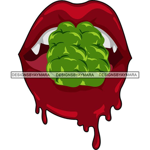 Weed Leaf Sexy Lips Cannabis Medical Marijuana Joint Blunt High Life SVG Cutting Files