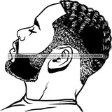 Attractive Man Bearded Hipster Model Fashion Male Guy Stylish Mustache Close-up Sexy Macho Manly SVG Files For Cutting