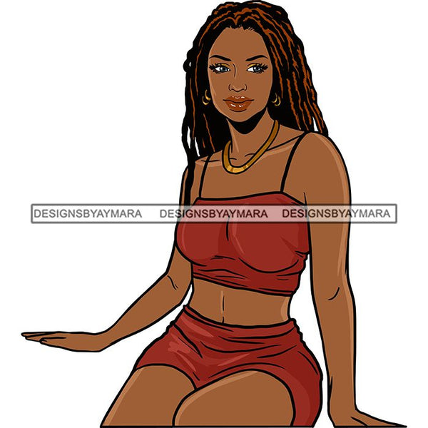 Afro Woman Braids Dreadlocks Sister-Locks Dreads Locks Hairstyle .SVG Cut Files For Silhouette and Cricut