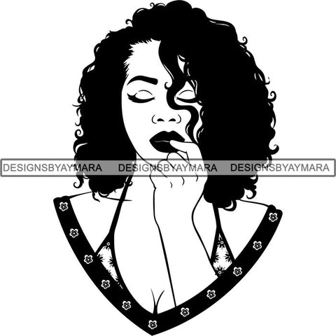 Afro Latina Woman SVG Cutting Files For Silhouette Cricut and More