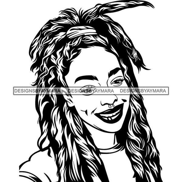 Afro Lady Black Goddess Melanin Dark Latina Morena SVG Files For Cutting and More!