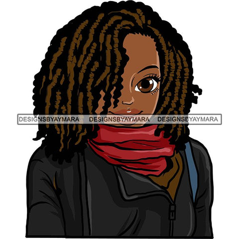 Afro Black Woman Sister-lock Hairstyle .SVG Cutting Files For Silhouette Cricut and More!