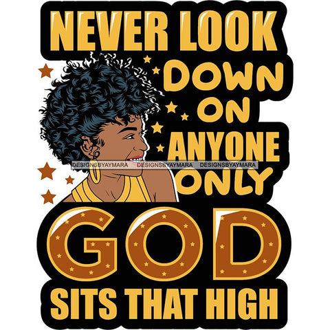 Afro Woman God Lord Life Quotes SVG Cutting Files For Silhouette and Cricut and More!