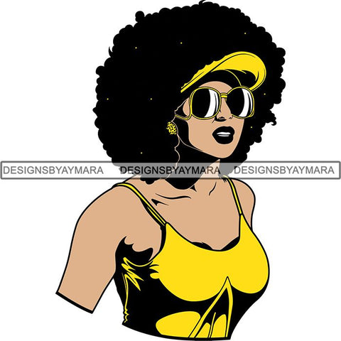 Afro Woman SVG Melanin Nubian Color Cutting Files