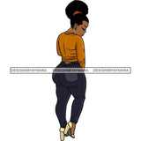 Afro Thick Thigh Big Eyes Woman Sassy Exotic Curvy Goddess .SVG Cutting Files For Silhouette and Cricut and More!