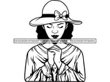 Classy Lady Praying God SVG Cut Files For Silhouette Cricut and More.