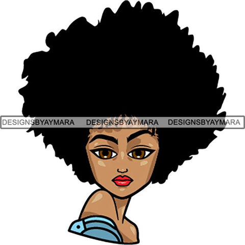 Afro Melanin Popping Lola Kinky Hair God Quotes SVG Cutting Files For Silhouette Cricut and More