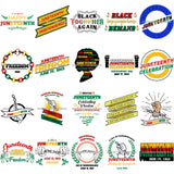 Bundle 20 June 19 Juneteenth Emancipation Freedom Holiday African American History  SVG PNG JPG Vector Cutting Files