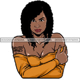 Afro Woman Tattoo Sexy Melanin Nubian Goddess PNG Files For Print Not For Cutting