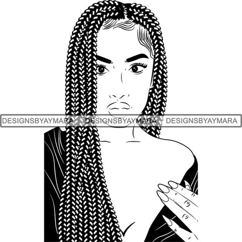 Afro Latina Woman SVG Cutting Files For Silhouette Cricut and More