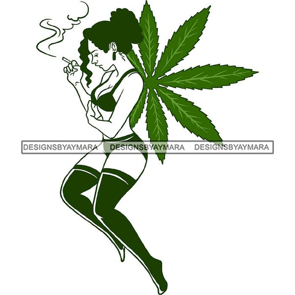 Weed Leaf Dope Cannabis Medical Marijuana Joint Blunt High Life SVG Cutting Files