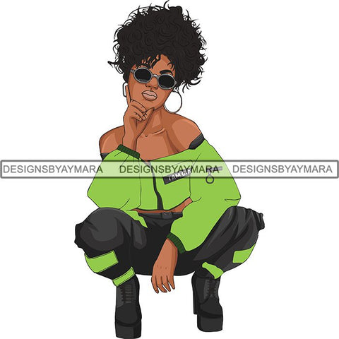 Afro Beautiful Woman Goddess Diva Classy Lady .SVG Cut Files For Silhouette and Cricut