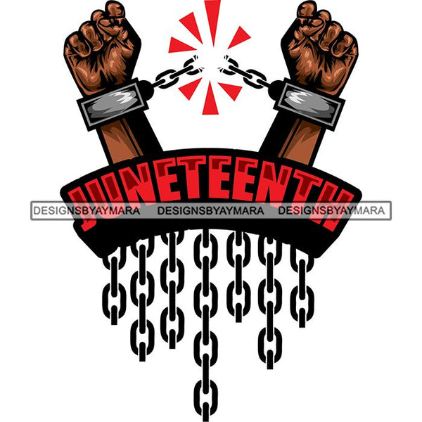 Juneteenth Celebration June 19 Emancipation Freedom Holiday African American History  SVG PNG JPG Vector Cutting Files