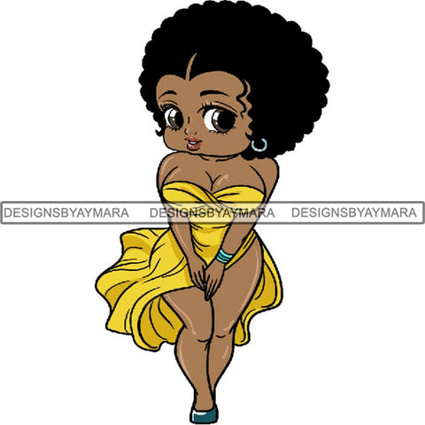 Afro Sexy Queen Betty SVG Cutting Files For Cricut and Silhouette