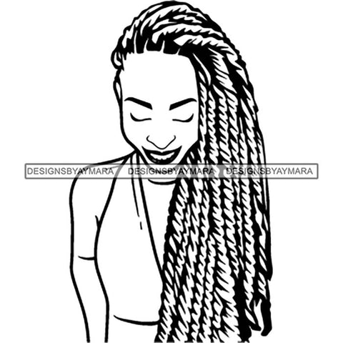 Afro Lady Black Goddess Melanin Dark Latina Morena SVG Files For Cutting and More!