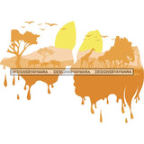 Sensual African Artwork Proud Roots Sexy Couple Safari Savanna Africa Continent Exotic Environment  SVG Files For Cutting and More!