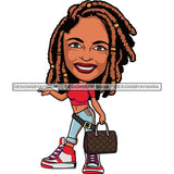Cute Afro Lola Boss Lady Summer Fashion Dope Diva Glamour .SVG Cutting