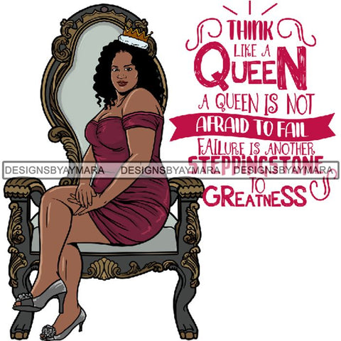 Afro Queen Goddess Melanin Nubian Glamour .PNG Print Files Not For Cutting
