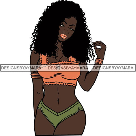 Afro Latina Woman SVG Cutting Files For Silhouette Cricut and More