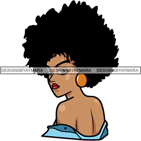 Afro Melanin Popping Lola Kinky Hair God Quotes SVG Cutting Files For Silhouette Cricut and More