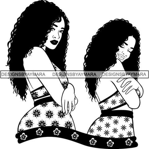 Afro Latina Woman SVG Cutting Files For Silhouette Cricut and More