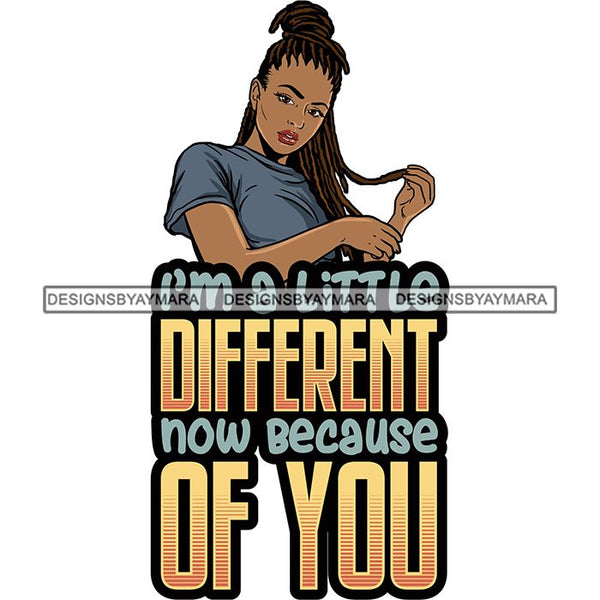 Afro Woman Dreadlocks Locs Hairstyle Gangster Bad Ass Quotes .SVG Cutting Files For Silhouette Cricut and More!