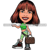 Cute Afro Lola Boss Lady Summer Fashion Dope Diva Glamour .SVG Cutting