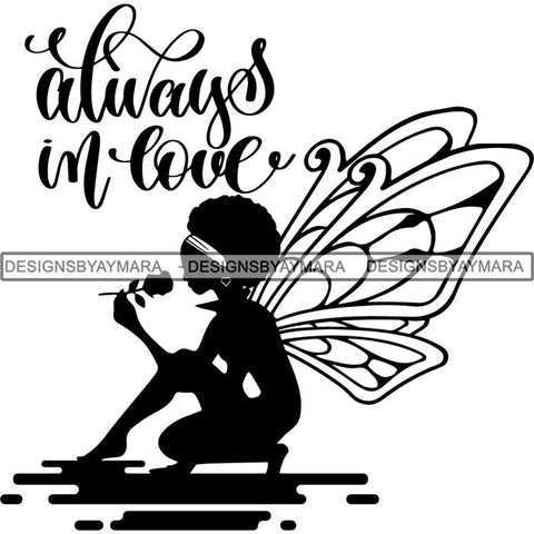 Afro Fairy Fantasy Magic SVG Cut Files For Silhouette and Cricut
