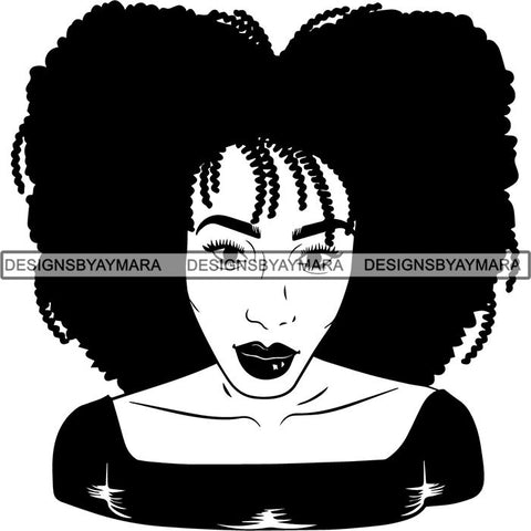 Afro Latina Woman SVG Cutting Files For Silhouette Cricut and More