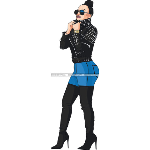 Afro Woman SVG Melanin Nubian Color Cutting Files