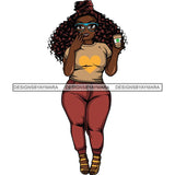 Lola Afro Beautiful Black Proud Woman Like Coffee .SVG Cutting Files For Silhouette and Cricut and More!