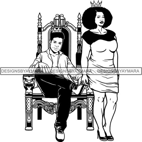 King and Queen Rey Reina Couple Life Goals SVG Cut Files For Silhouette and Cricut