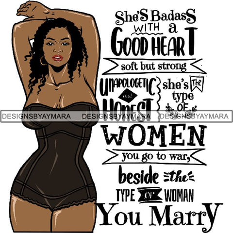 Afro Woman Tattoo Sexy Melanin Nubian Goddess PNG Files For Print Not For Cutting